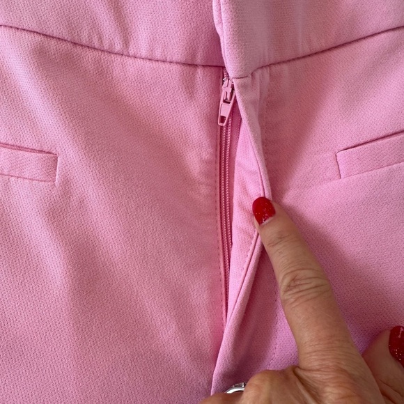 Zara Mini Flare Trousers Pants in Bubble Gum Pink - Picture 8 of 10